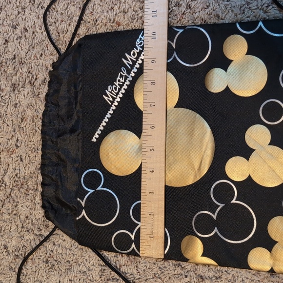 Mickey Mouse Drawstring Mini Backpack String Reusable Disney Bag - Picture 4 of 6